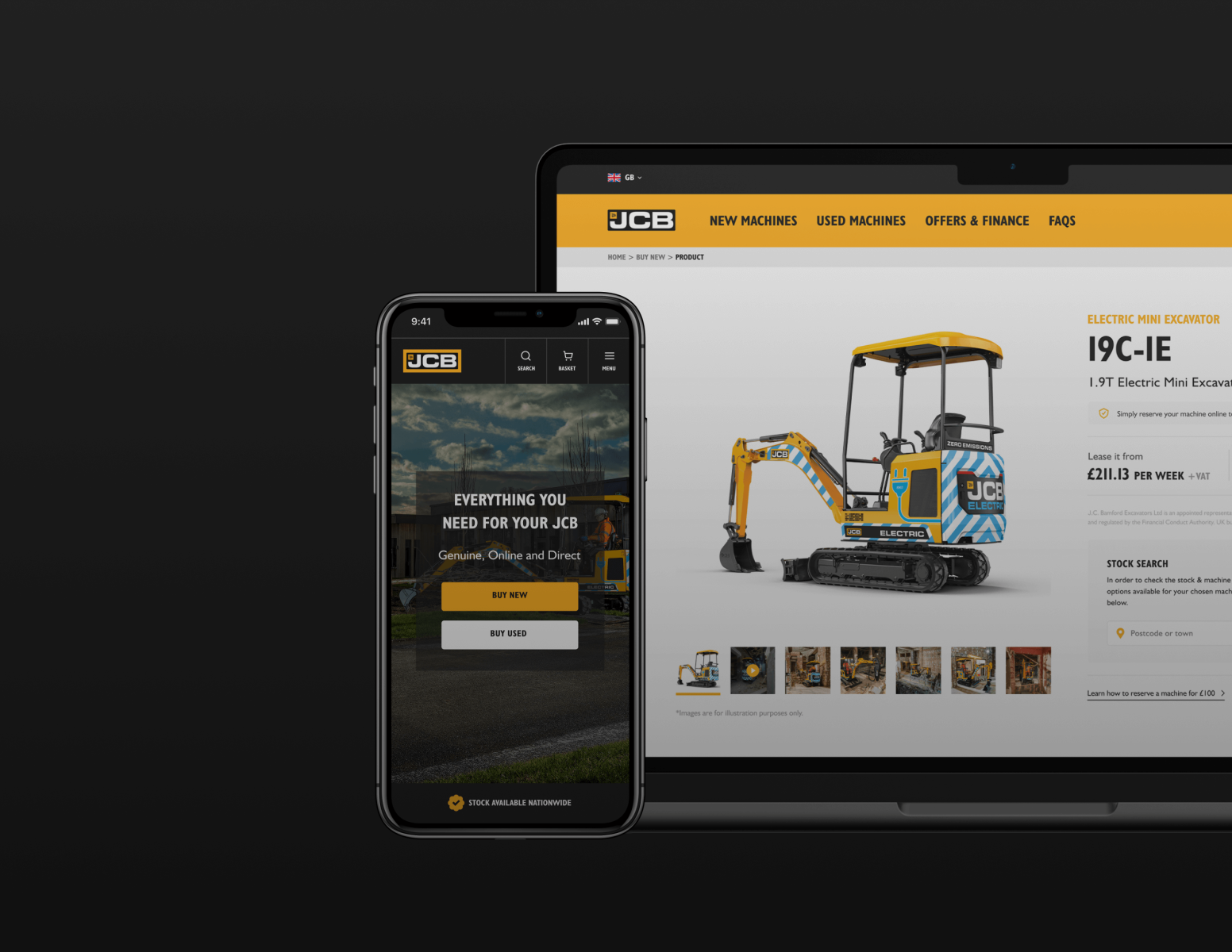 Revolutionising JCB machine purchasing